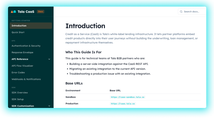 Dev portal